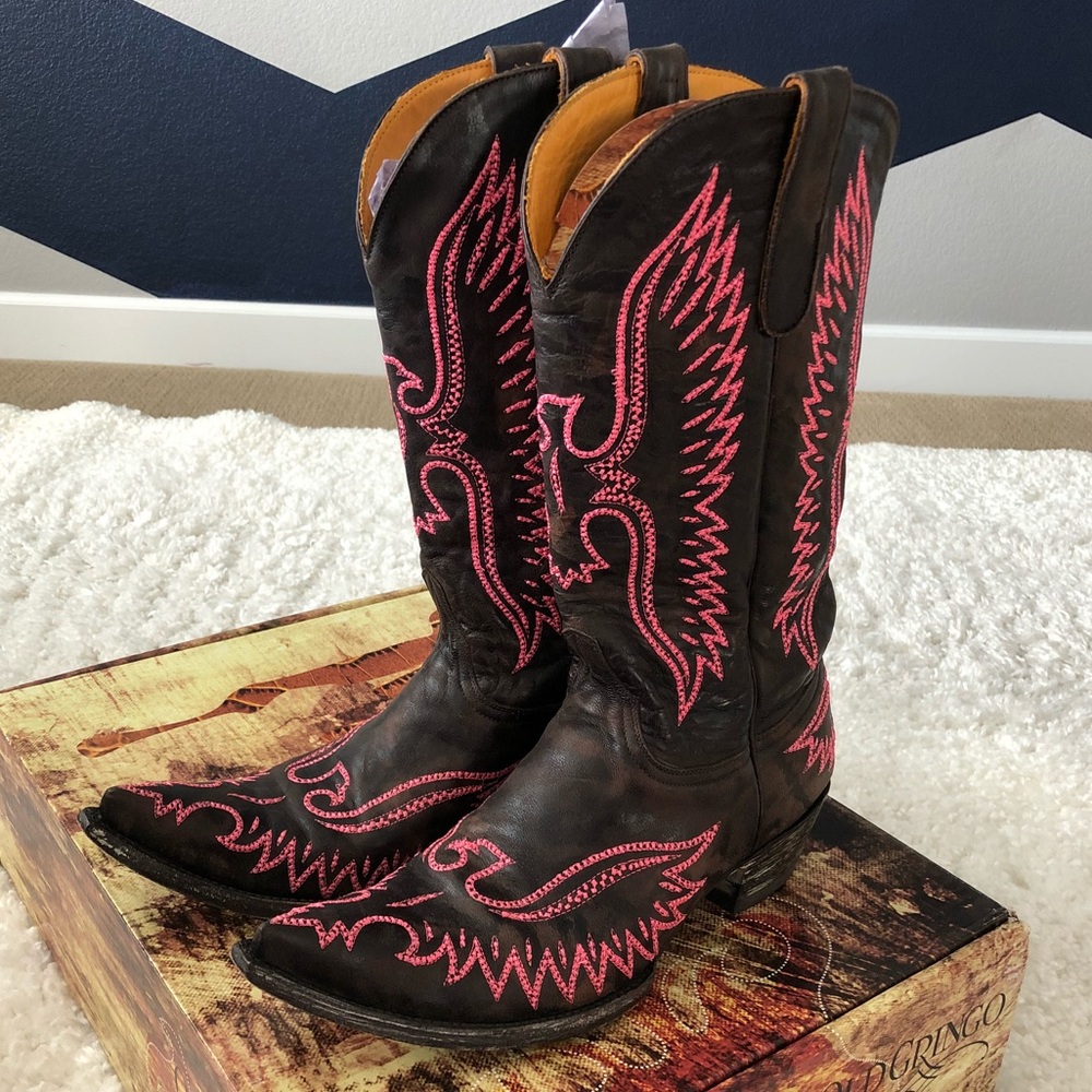 Old Gringo Eagle Cruz Hot Pink / Brown Size 10